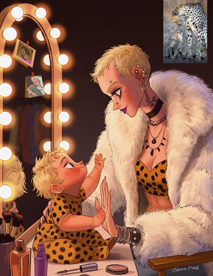 Wait, She Turned Animals And Places Into People! Check Out These 22 Quirky Drawings