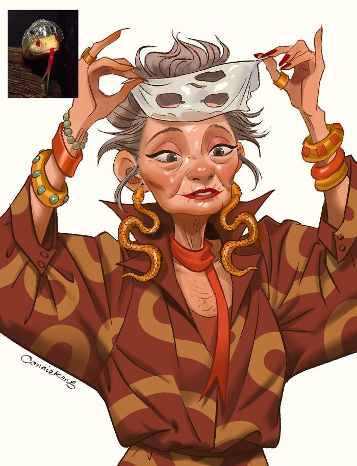 Wait, She Turned Animals And Places Into People! Check Out These 22 Quirky Drawings
