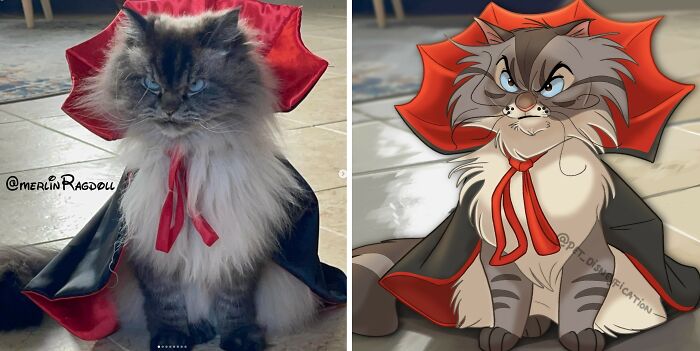 People Keep Sending Their Pets to This Artist Who Turns Them Into Disney Magic (28 New Pics!)