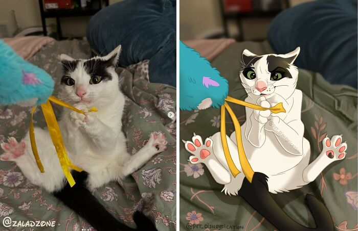 People Keep Sending Their Pets to This Artist Who Turns Them Into Disney Magic (28 New Pics!)