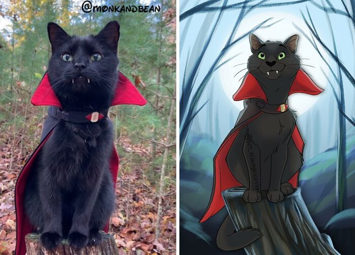 People Keep Sending Their Pets to This Artist Who Turns Them Into Disney Magic (28 New Pics!)