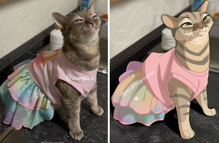 People Keep Sending Their Pets to This Artist Who Turns Them Into Disney Magic (28 New Pics!)