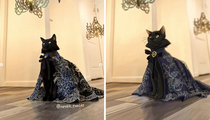 People Keep Sending Their Pets to This Artist Who Turns Them Into Disney Magic (28 New Pics!)
