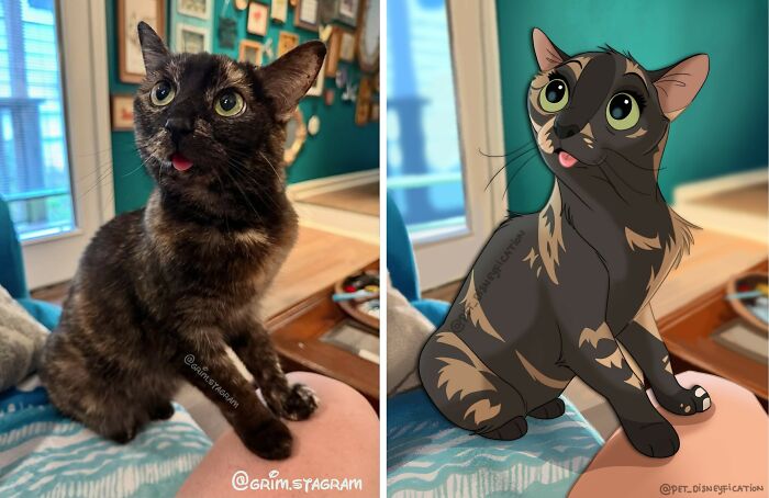People Keep Sending Their Pets to This Artist Who Turns Them Into Disney Magic (28 New Pics!)
