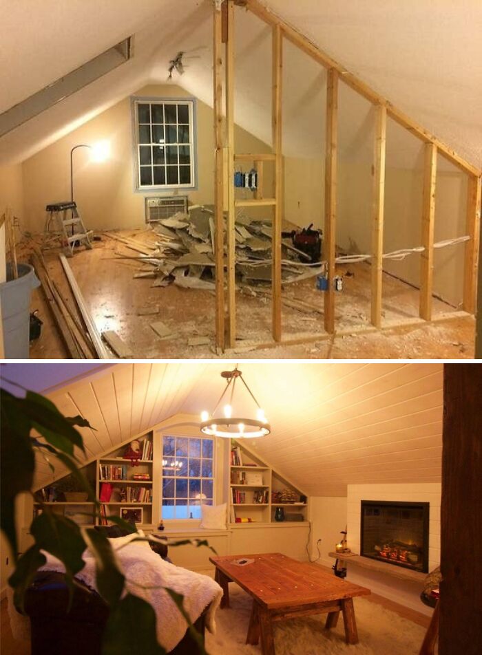 Attic Glow-Up From Drab To Fab