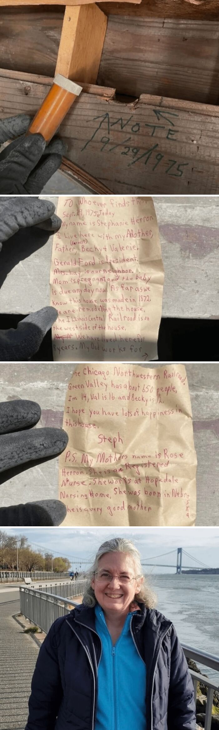 Found An Old Note From 1975 While Renovating – Time Capsule Vibes