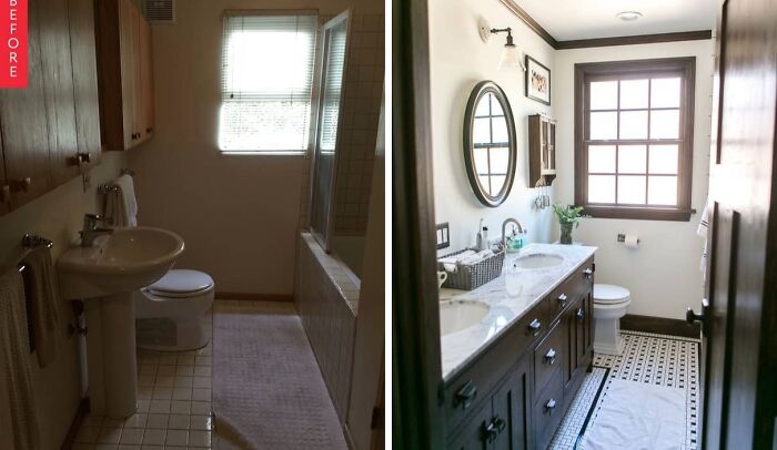Vintage Bathroom Gets Classic Italian Restaurant Style—Love It!