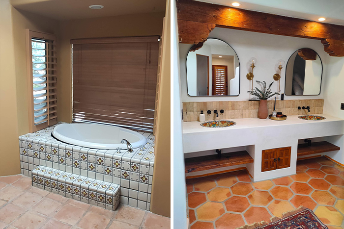 Tadelakt Bathroom Transformation: After Beats Before
