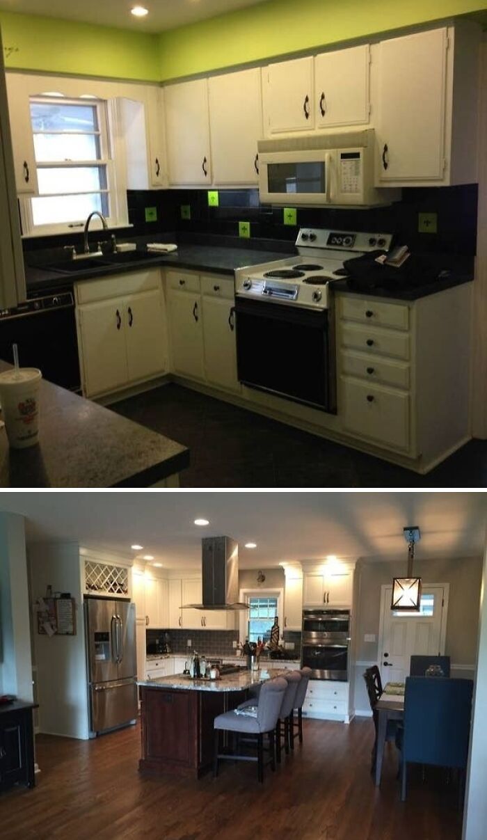 Kitchen + Living Room Makeover Combo Packs a Punch