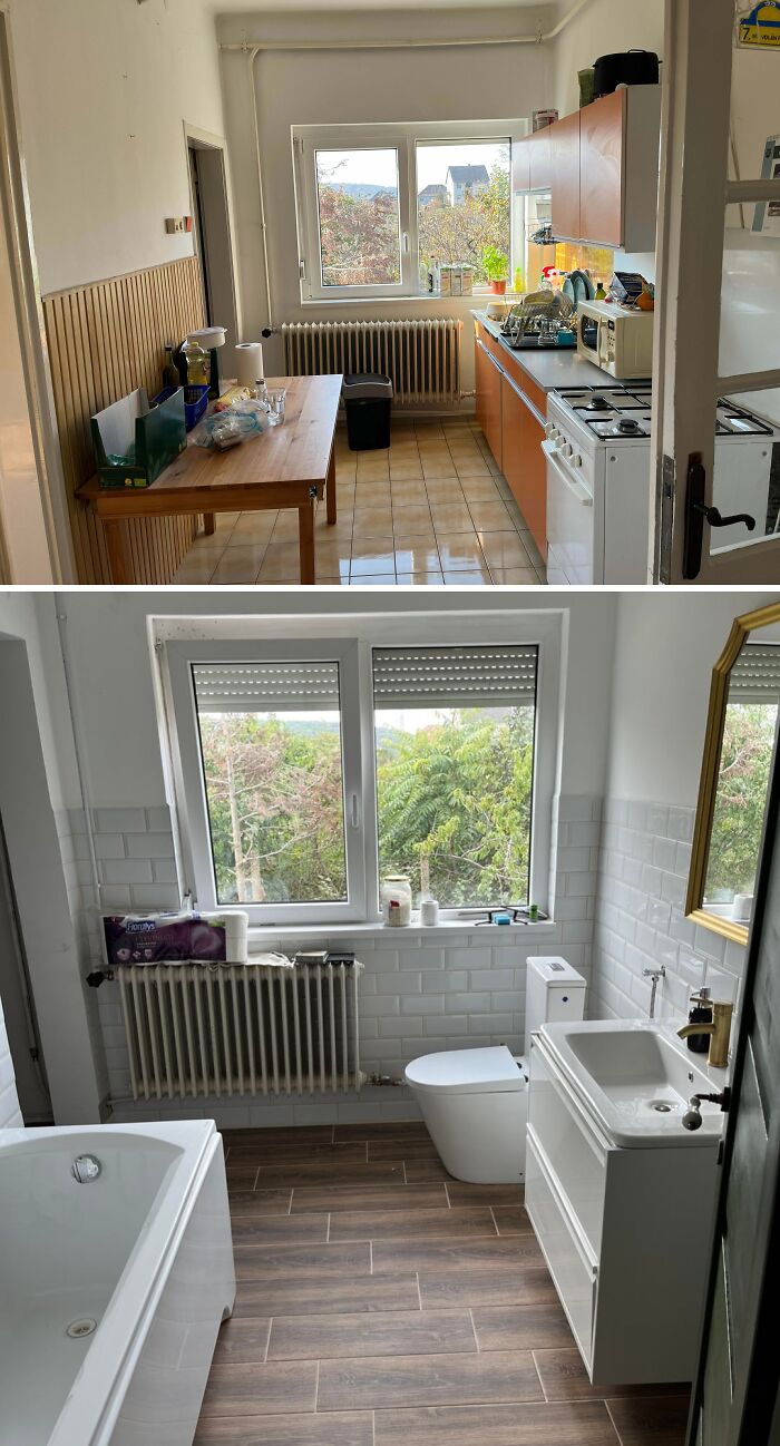 Bathroom Before & After: A Happy Transformation :)