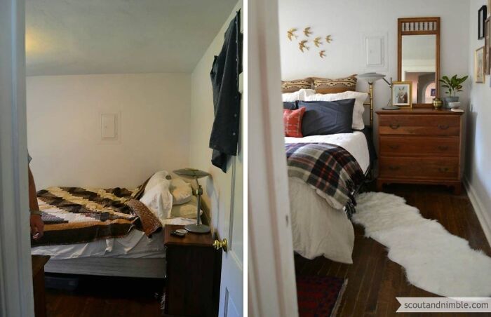 This Barren Bedroom Got a Total Makeover Magic