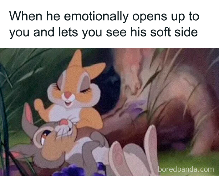 When He Lets You See His Soft Side
