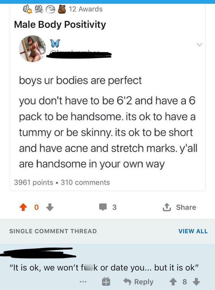Self-Worth = How Hot You Think You Are? Sad Times.