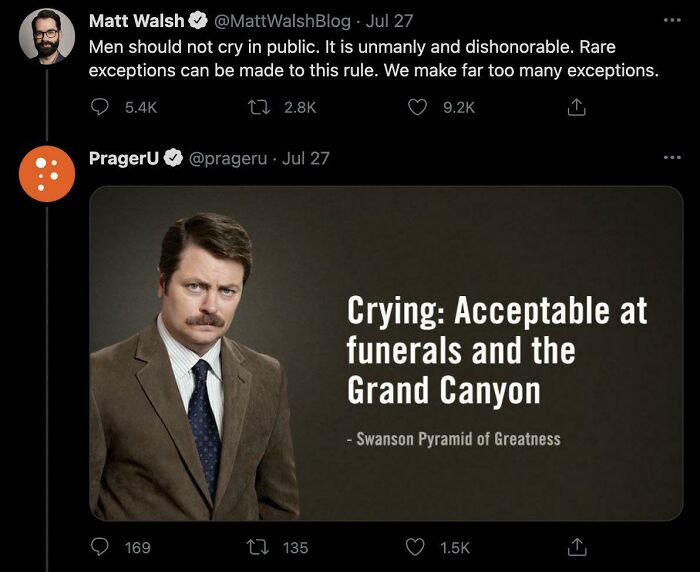 Men Are Not Allowed To Cry, Apparently