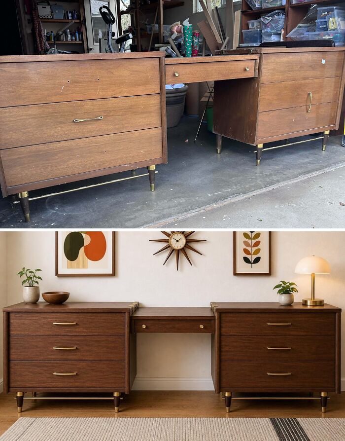 Mid-Century Vanity Glow-Up