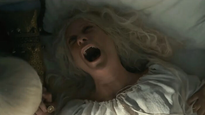 Queen Aemma’s Wildly Graphic Labor Scene
