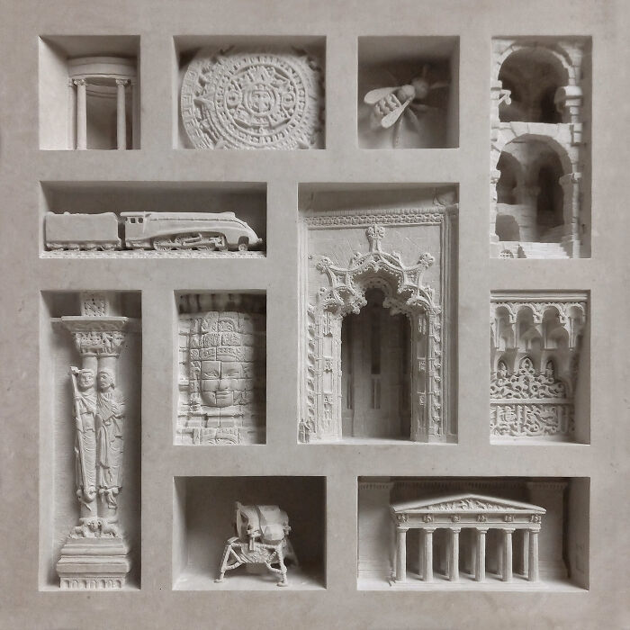 "Windows 26" - A Stone Puzzle Of Historic Peeks
