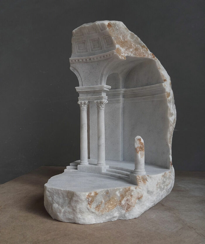 "Essay in Baroque Space III" - Marble Drama Take Two