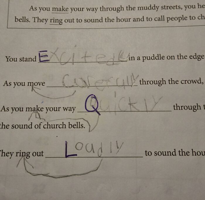My Kid’s Teacher Corrects Their Work By Capitalizing Random Words