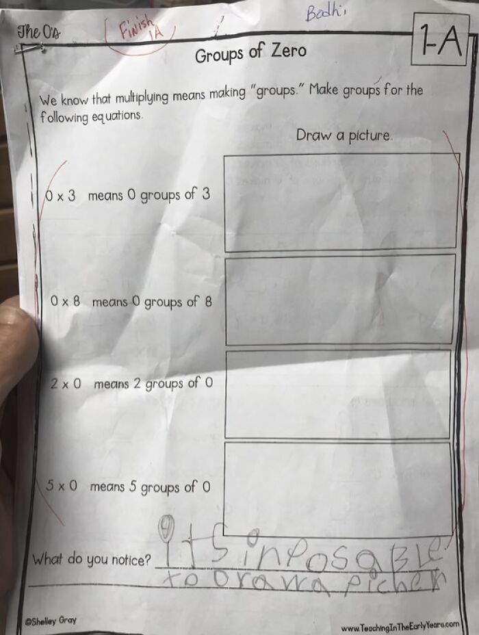 Found This 2nd Grade Assignment And I Still Don't Get What The Teacher Was Thinking