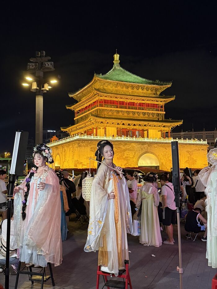 Strike a Pose: Bell Tower Beauty, Xi'an
