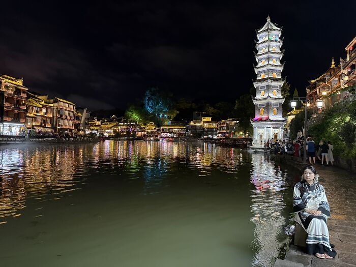 Fenghuang Ancient Town: Night Lights and Charm