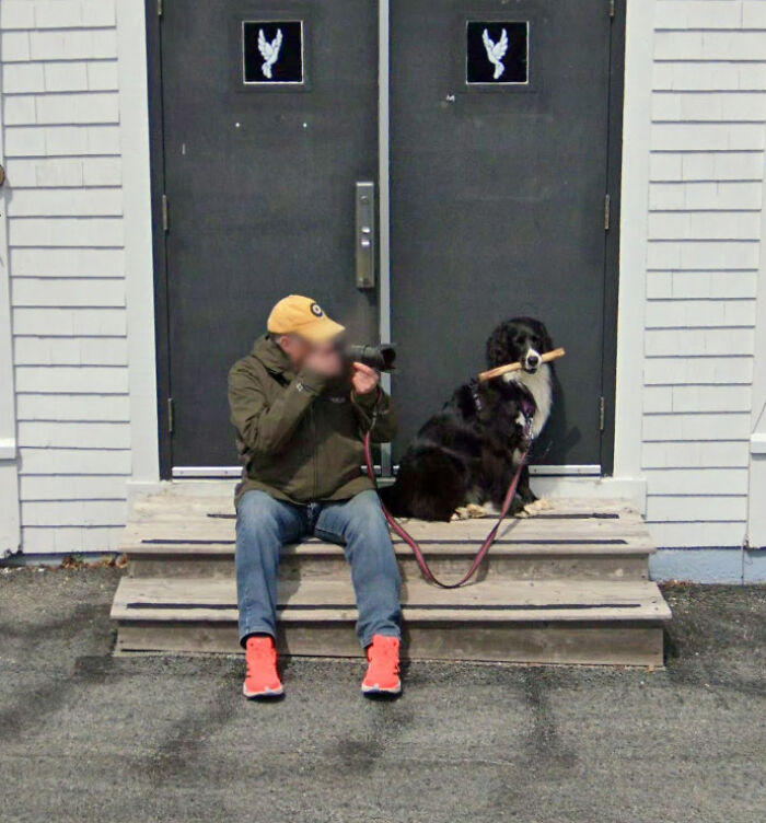 A Man and His Dog, Chillin’ in Nova Scotia