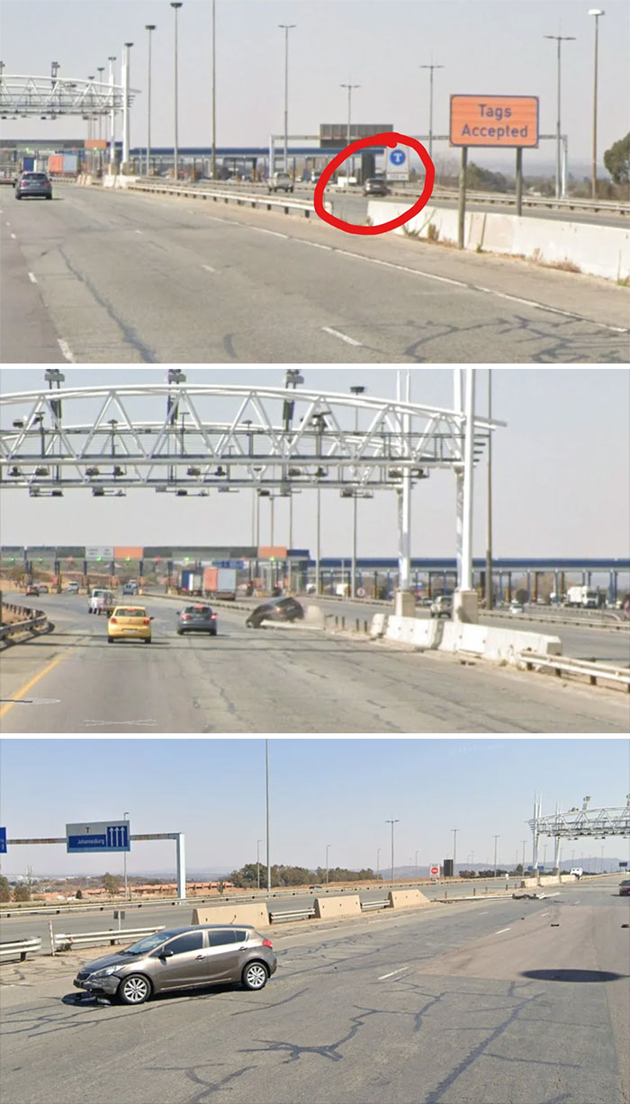 Google Caught A Car Crash, Frame By Frame!