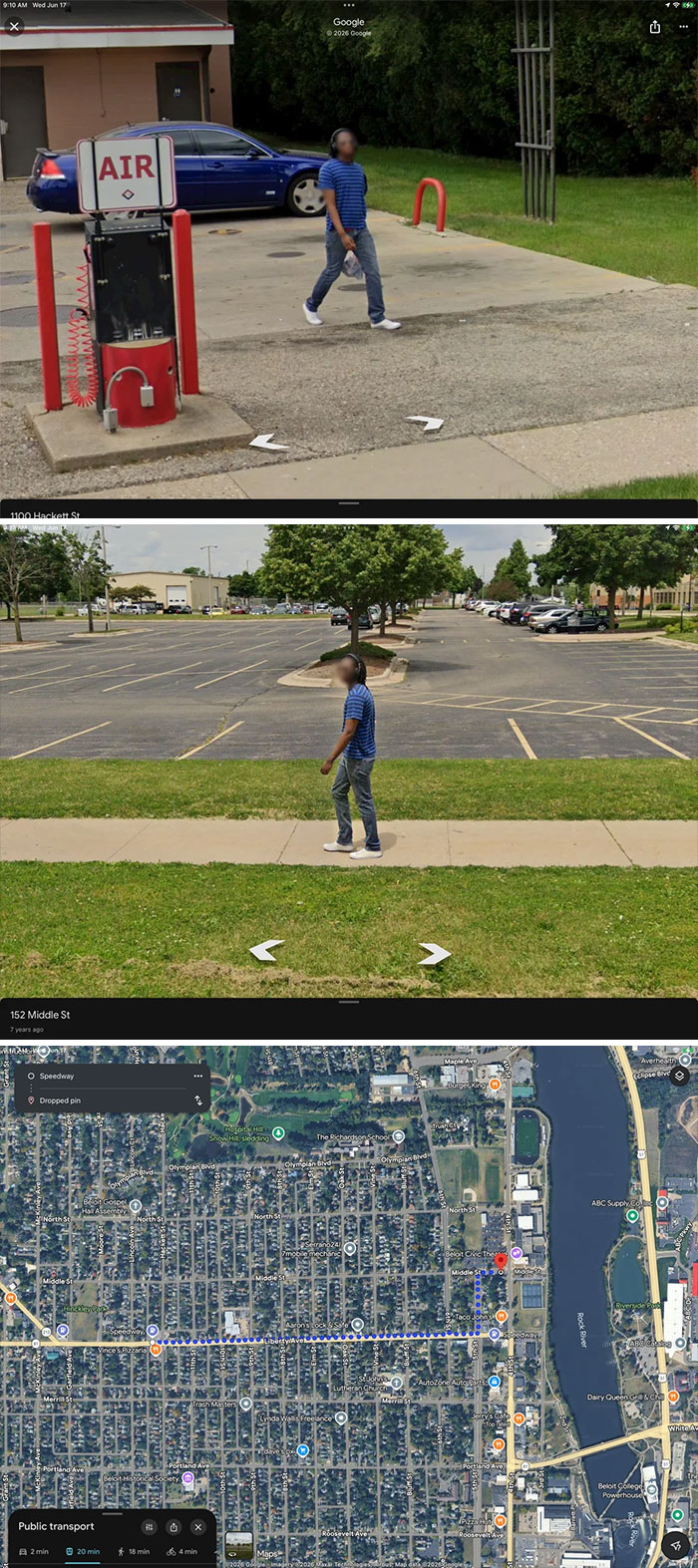 The Same Guy Spotted 11 Blocks Apart? Huh?