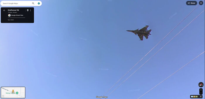 Indian Air Force Jet Spotted By Google
