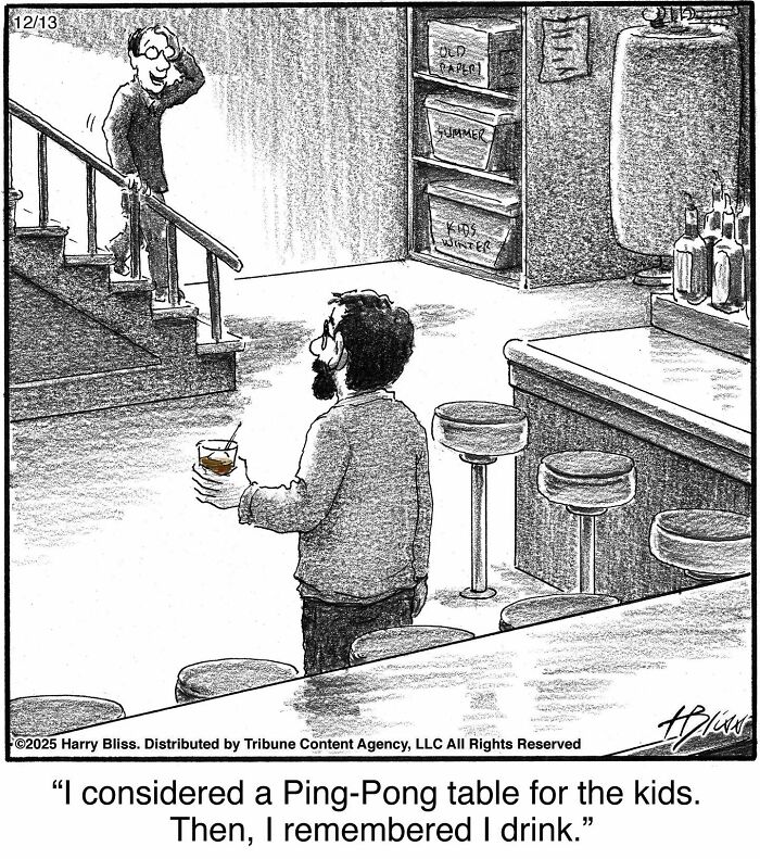 40 One-Panel Comics By Harry Bliss That Nail Everyday Weirdness