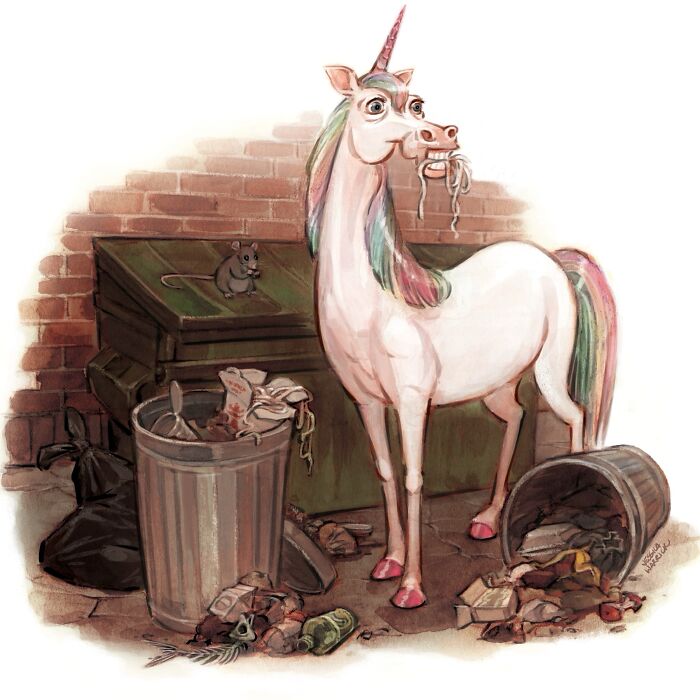 Urban Unicorn Just Trying to Blend Into the City Life