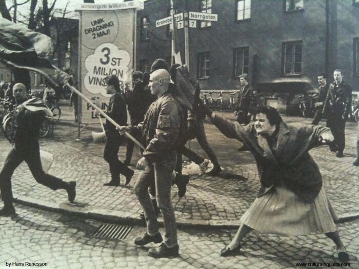 When a Concentration Camp Prisoner’s Daughter Smacked a Neo-Nazi with Her Handbag (Sweden, 1985)