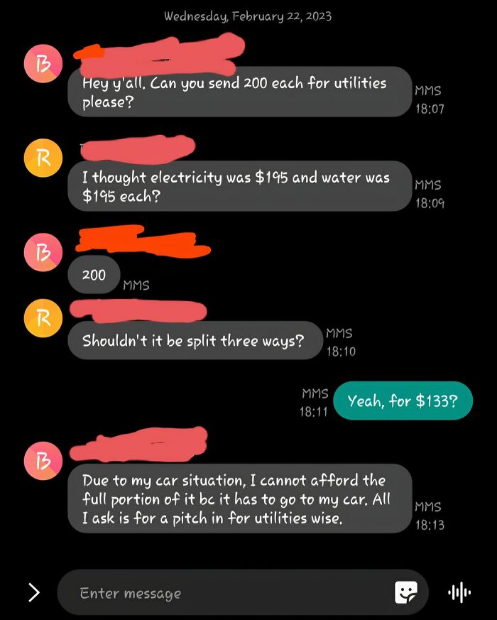 The $400 Utility Bill Debate All Because Of A Car