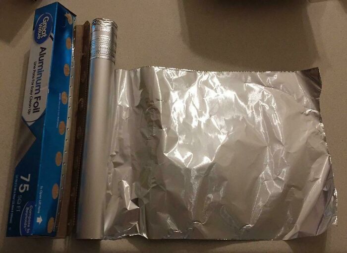Roommate’s Week-Long Aluminum Foil Sculpture