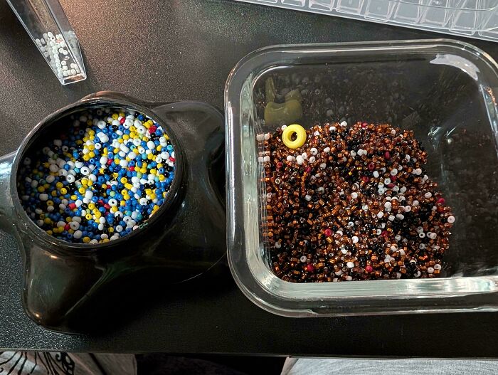 Q-Tip Rebellion: Roommate Mixes My Craft Beads After Asking Nicely
