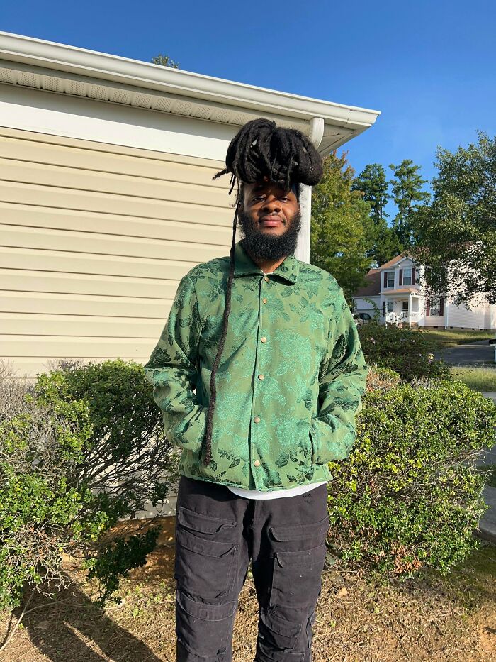 First Jacket of Fall Made From Table Cloth – Fancy!