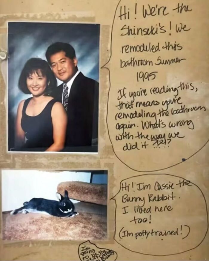 Couple Finds Secret Note While Fixing Up Bathroom