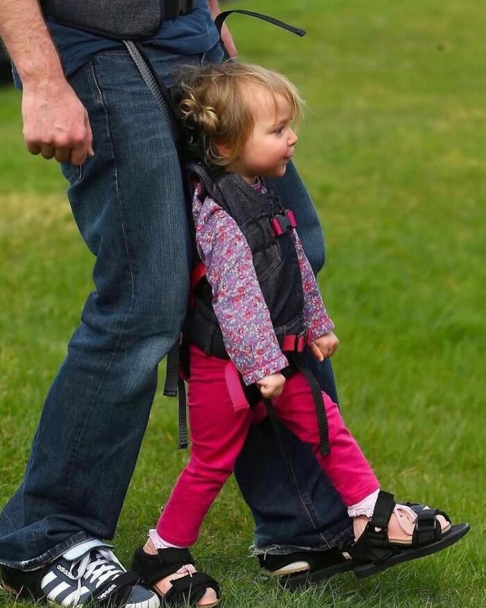 Dad Makes Shoes So Paralyzed Daughter Can Feel Walking