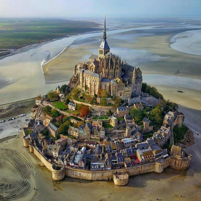 Le Mont Saint-Michel At Low Tide: Nature’s Magic Show