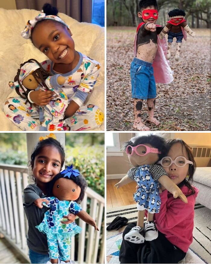 She Makes Dolls That Are Basically Mini Mirrors For Kids Who Need Them
