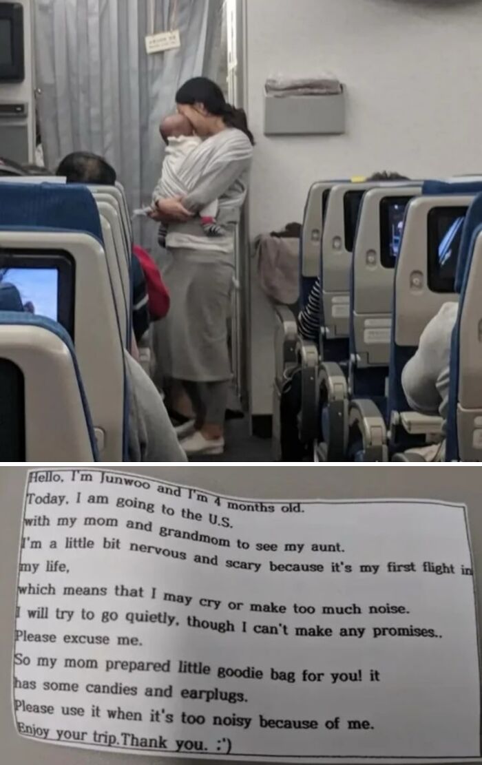Mom Hands Out 200 'Sorry If Baby Cries' Bags On 10-Hour Flight