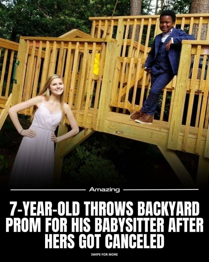 7-Year-Old Throws Backyard Prom For Babysitter After Hers Gets Canceled