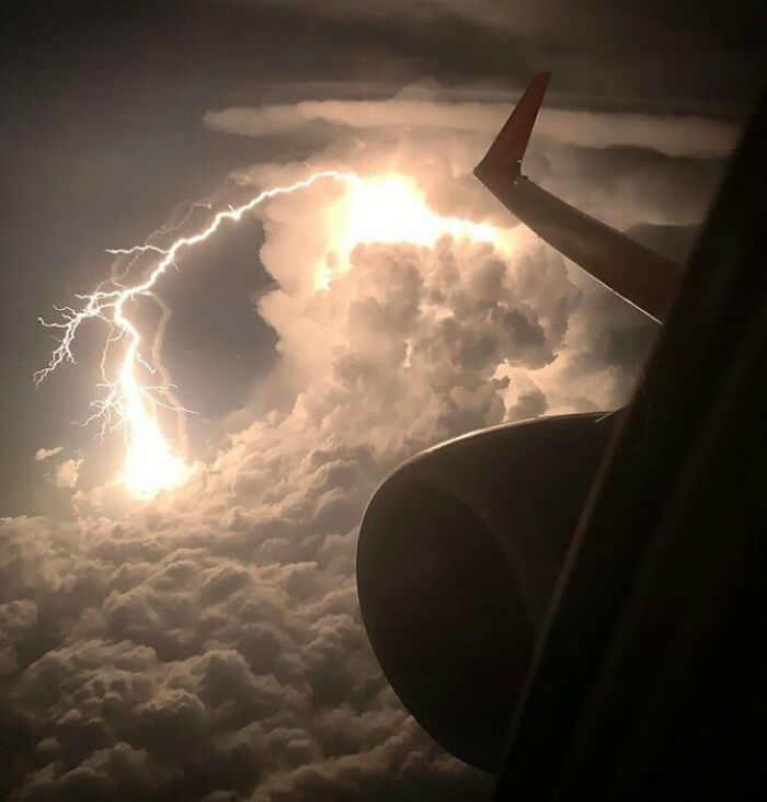 When The Plane Passes Right By Thor: Epic View