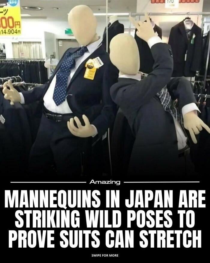 Japan’s Wild Mannequins Prove Suits Can Stretch In Crazy Poses