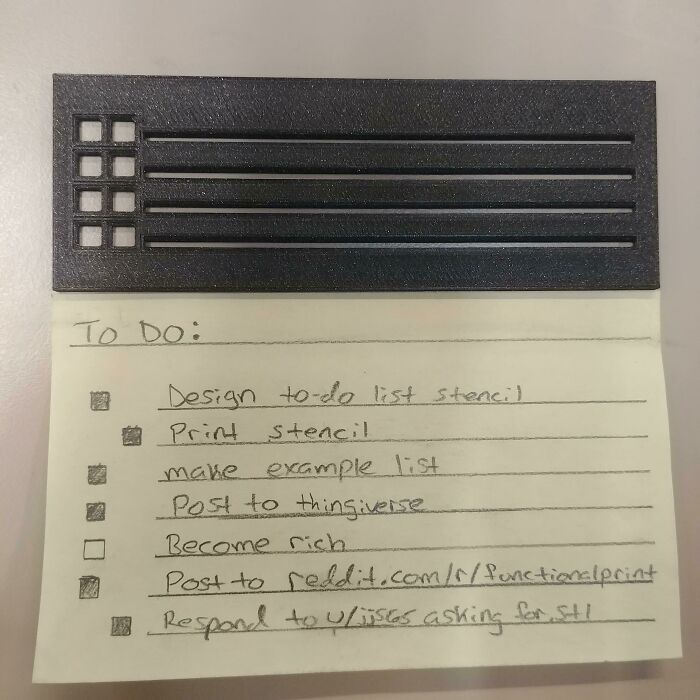 Made a To-Do List Stencil for Super Neat Lists