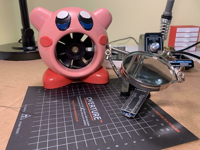 Meet Kirby, the Soldering Fume Extractor That’s Totally Adorable