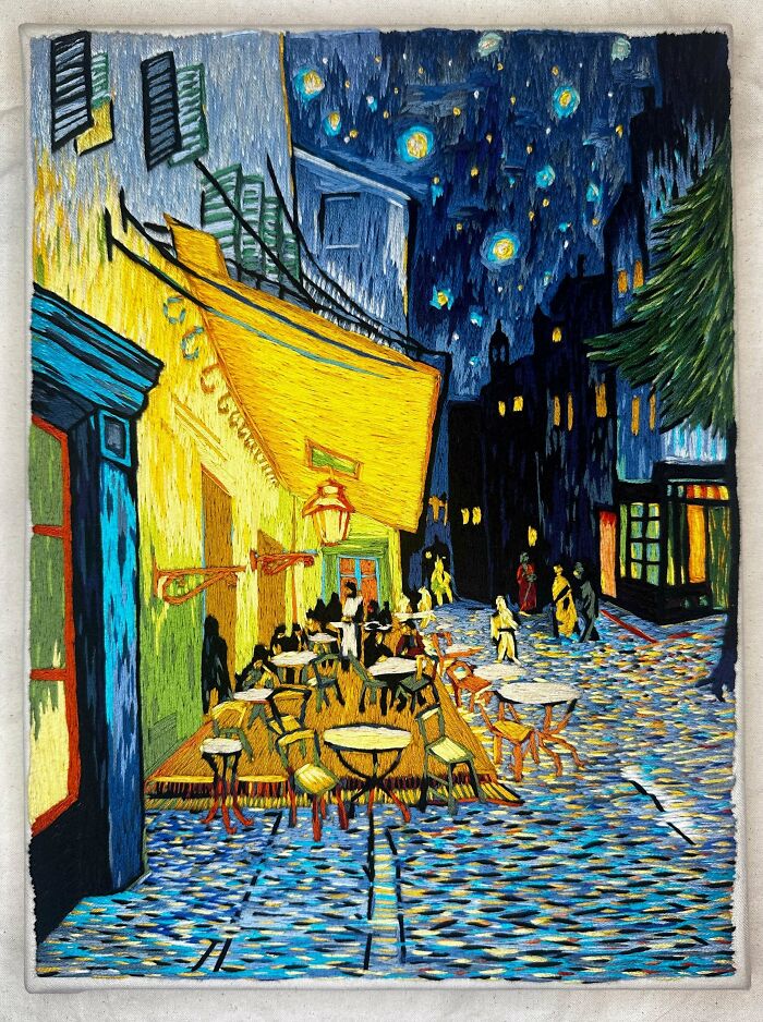 Finally Finished My Embroidered Van Gogh!