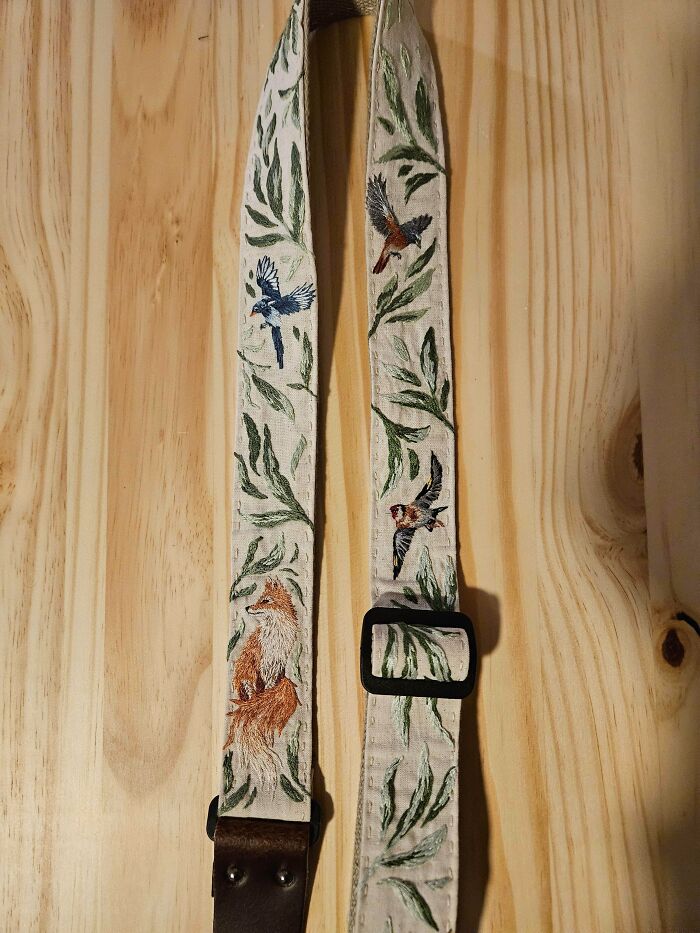 Completed My Embroidered Ukulele Strap