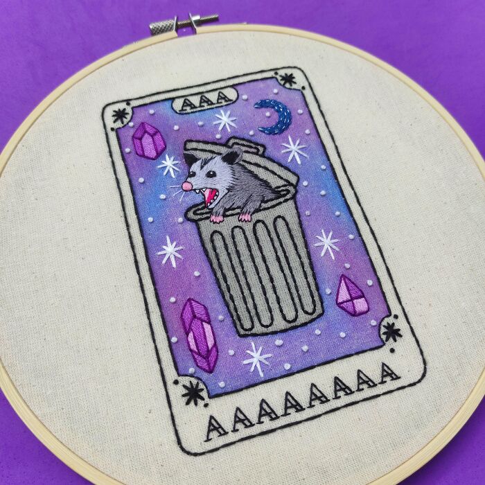 Aaaaaaaa! Hand-Embroidery Meets Watercolor Madness